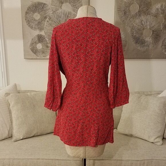 Free People Clara Floral Tunic/Dress sz Small - Picture 5 of 8